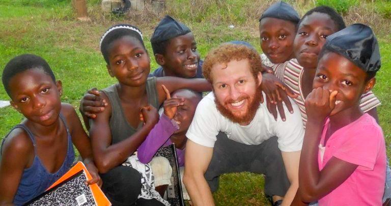 Loren Berman working with children in Ghana