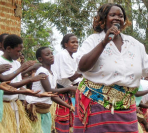 Singer at Music and Dance Festival by Barbara Vinick